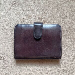 Vintage Coach Continental Clutch Wallet (4886) in Mahogany Brown